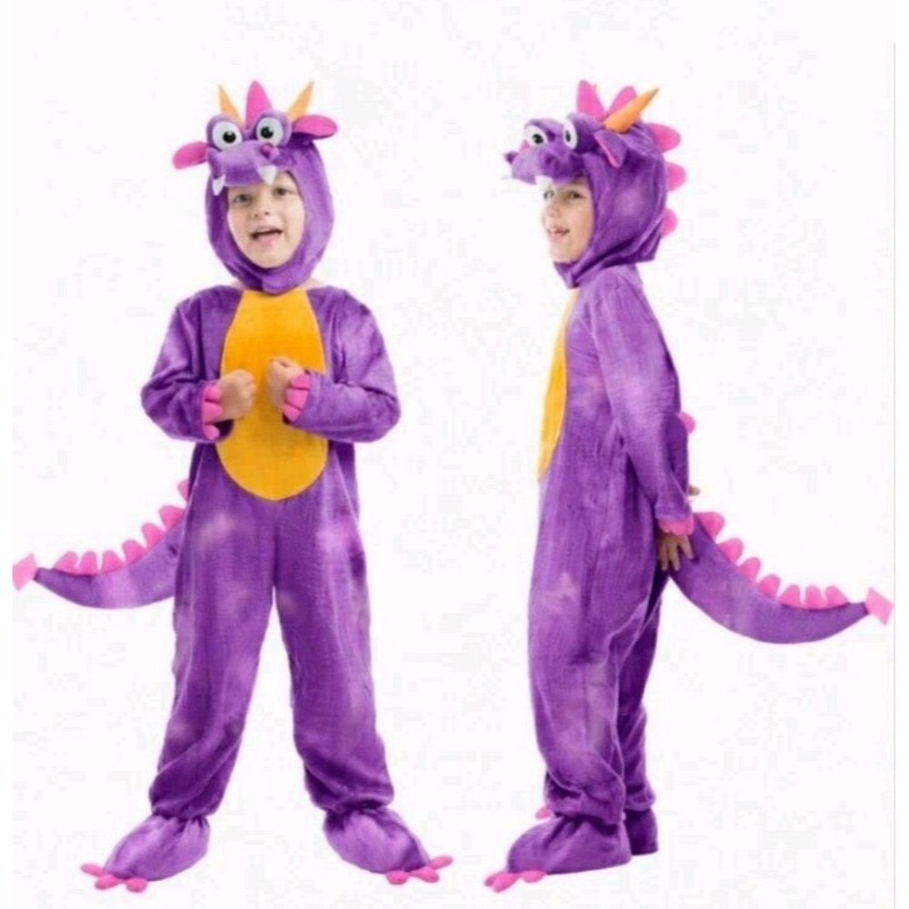 Halloween Toddler Dragon Costume Dinosaur Costume for Kids 18-24 Months